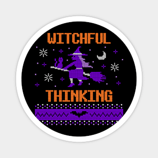 Witchful Thinking Halloween Magnet